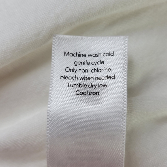 Athleta Wilder Long Sleeve Dress Size L White Ruching Tuck Detail Pullover New - Picture 7 of 11